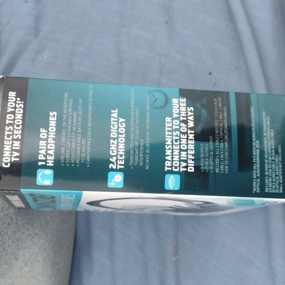 Sharper Image Wireless TV Headphones - Picture 4 of 5